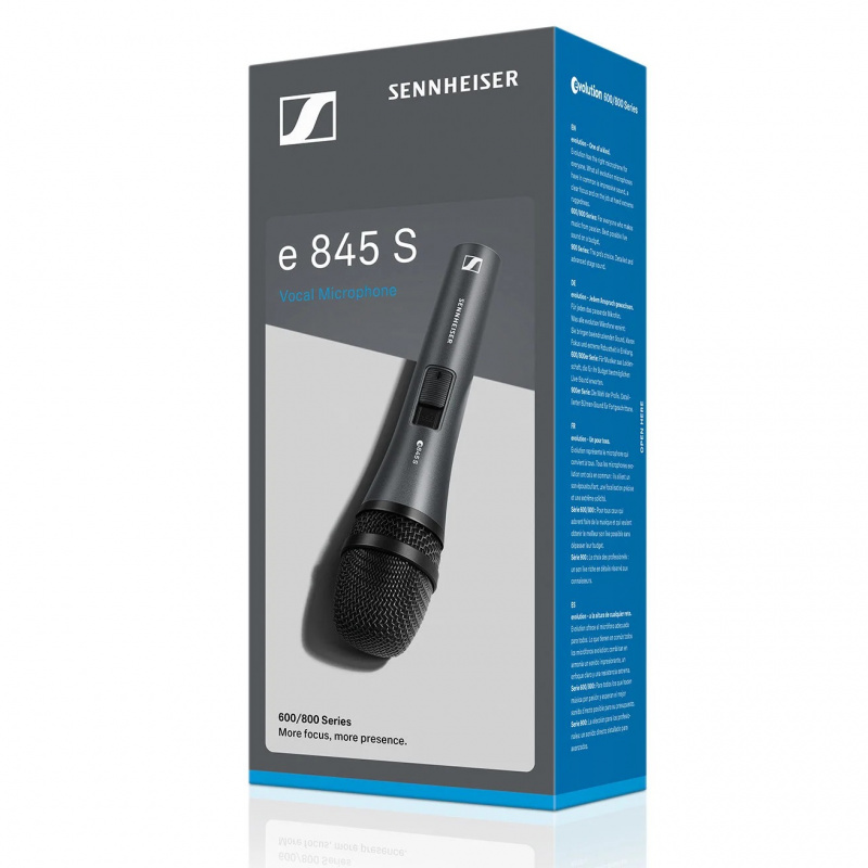 【全港行貨免運】Sennheiser E845S Vocal Microphone - Dynamic Super Cardioid