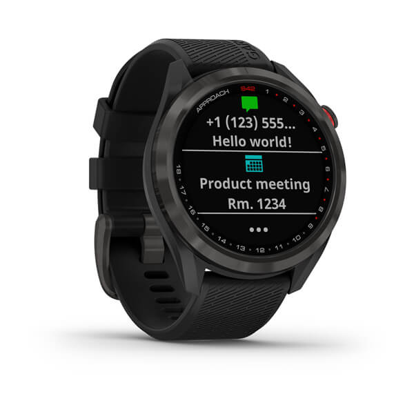Garmin Approach S42 Carbon with Black Silicone [010-2572-00]