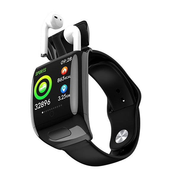 韓國JK 智能手環藍牙耳機5.0二合一運動手錶 觸摸控制通話長待機智能手錶