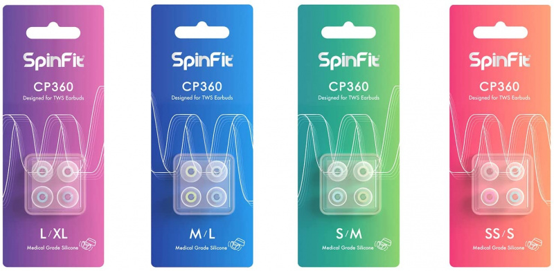 SpinFit 真無線耳機專用耳塞 CP360 [4尺碼]