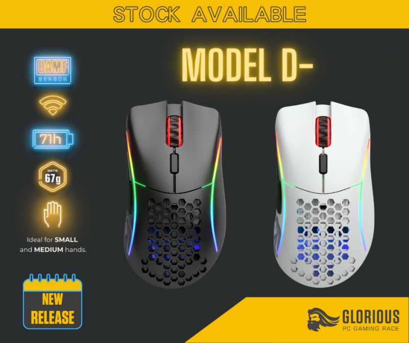 Glorious Model D- Wireless -White [Christmas Promotion]