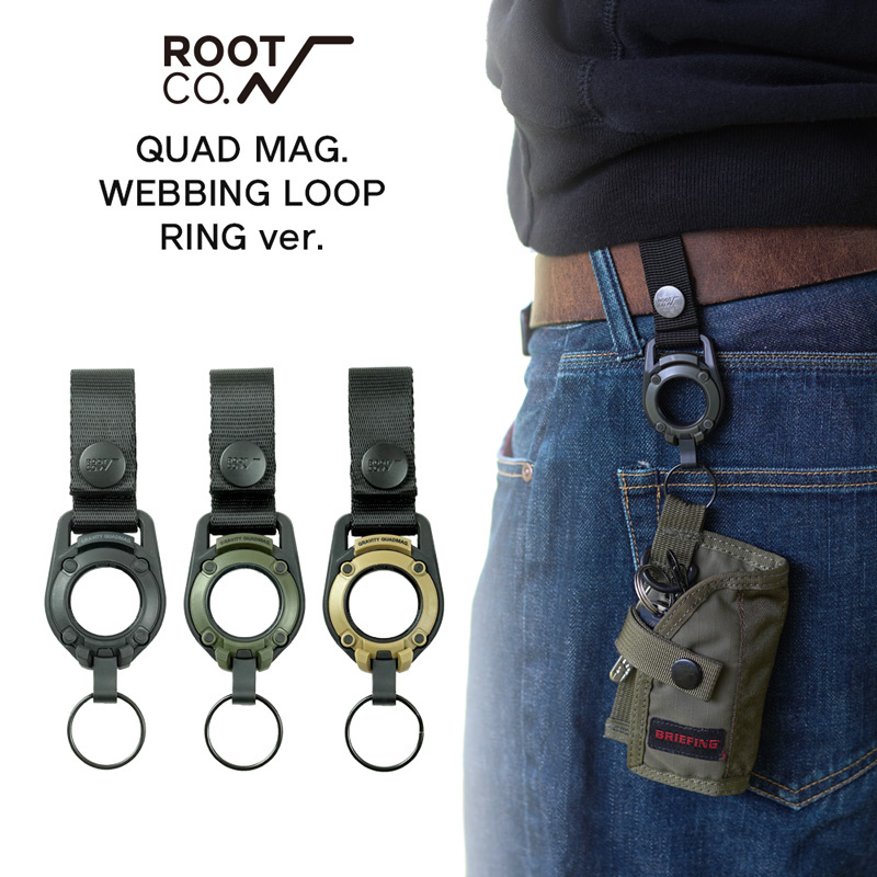 ROOT CO. Gravity Quad Mag 可拆式磁扣配穿戴式扁帶 [3色]