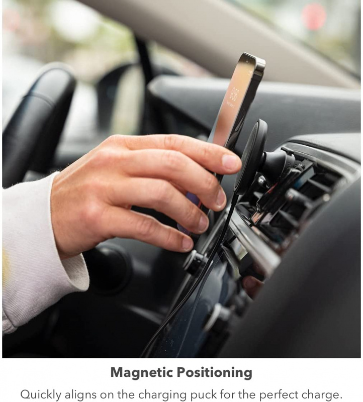 【全新原裝行貨 全港免運】Mophie- UNV Snap+ Wireless Vent Mount 無線通風口支架 - 黑色