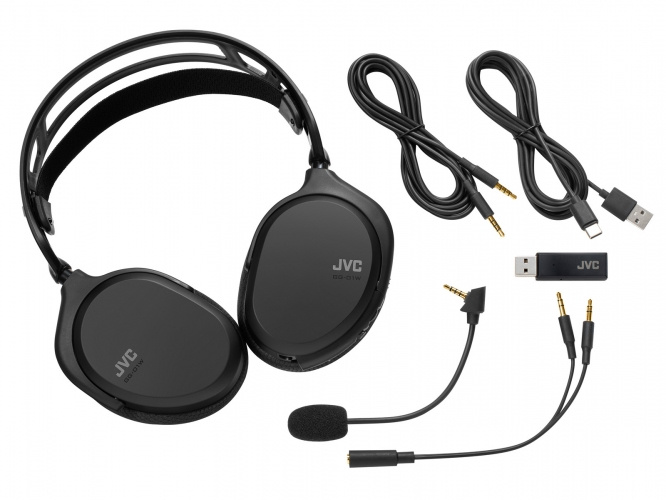 JVC GG-01W 無線電競專業耳機 - Black