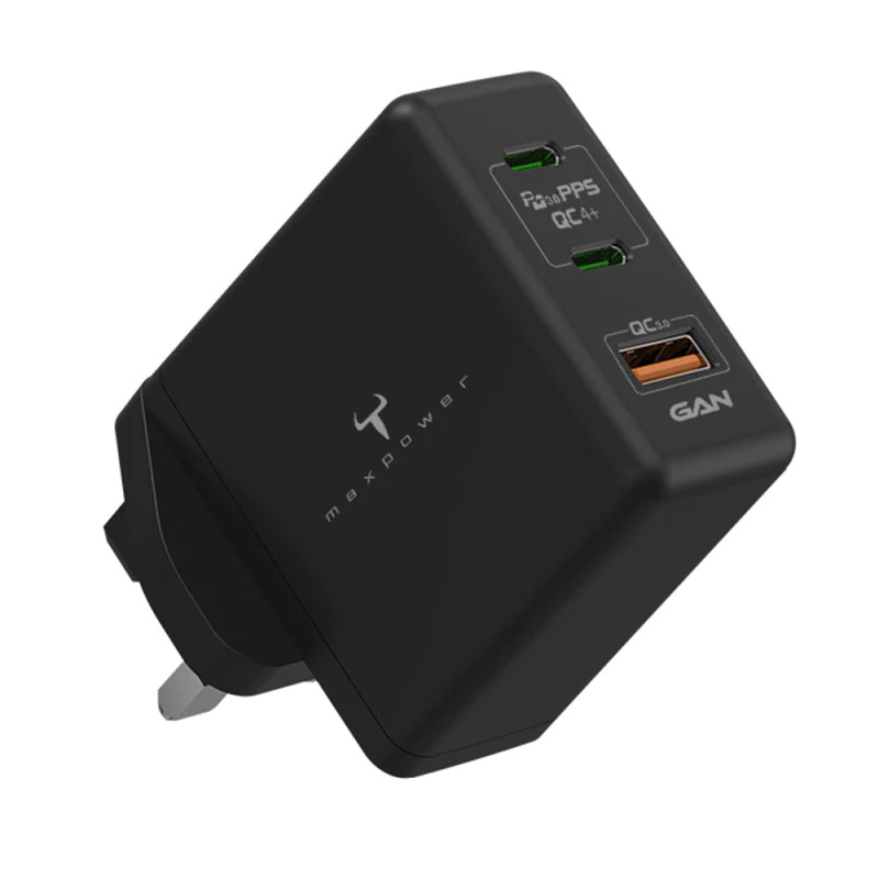 【最新二代】牛魔王 Maxpower GN65XV2 65W 3 位 GaN USB 充電器