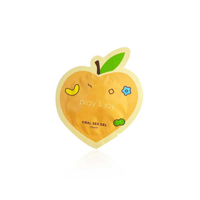 Play & Joy - 食品級水蜜桃果味口交液隨身盒(5包裝)