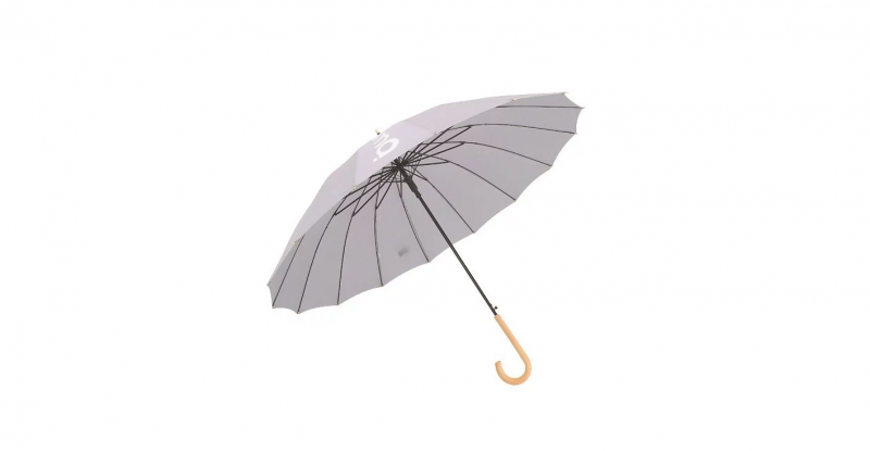 Mihama Umbrella 日系復古彎柄16骨長柄自動直身雨傘