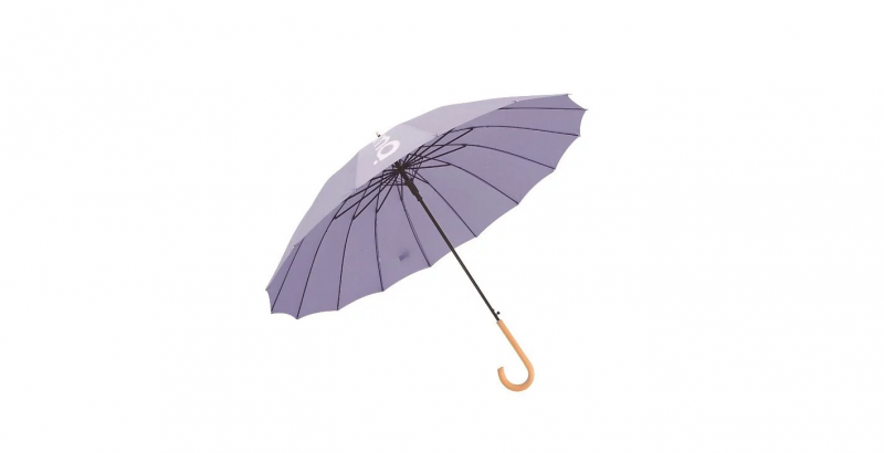 Mihama Umbrella 日系復古彎柄16骨長柄自動直身雨傘