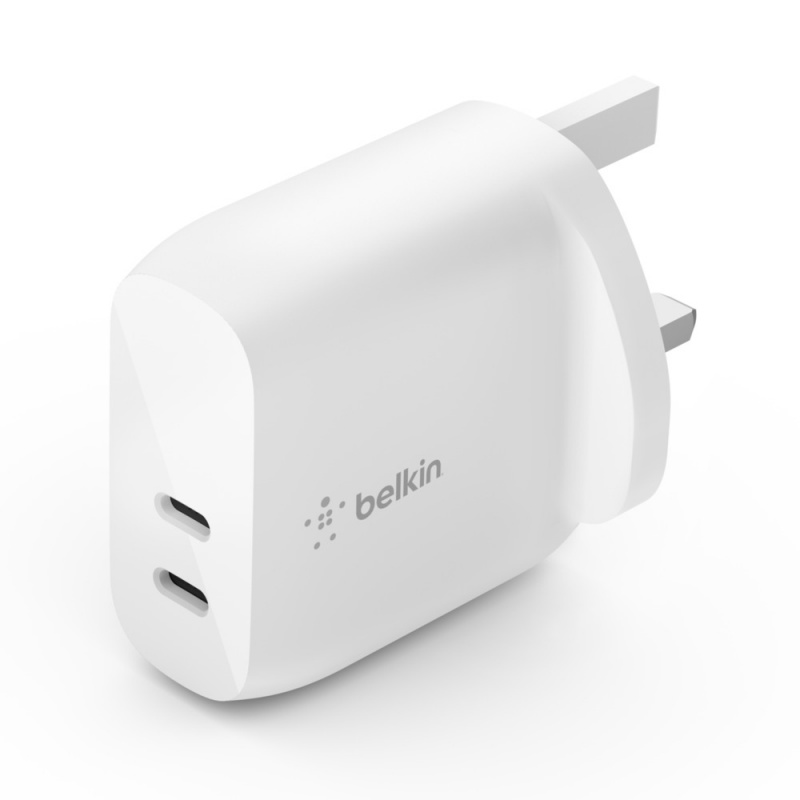 Belkin BOOST↑CHARGE™ 雙 USB-C PD 家用式充電器 40W [WCB006myWH]