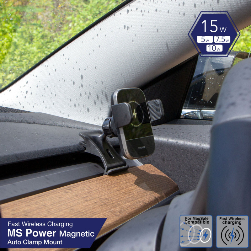 Capdase MS Power 快速無線充電磁性自動車夾 L/R 95 For Tesla Model 3 / Y