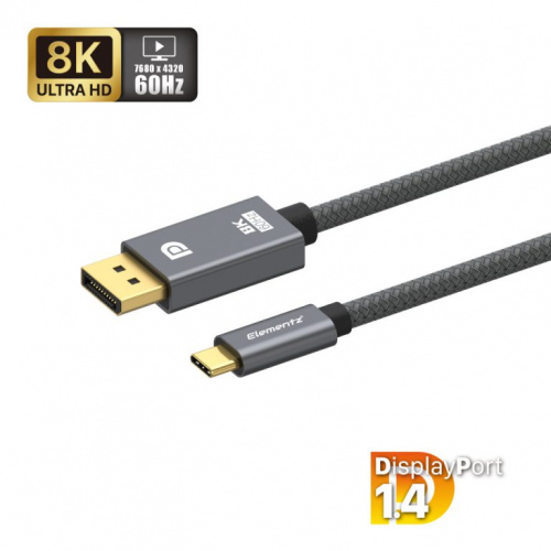 Elementz (Type C To DP) Cable 2m DP-C8K