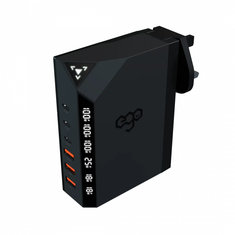 EGO Exinno 240W GaN 即時輸出顯示6 x USB 極速充電器 ( V3.2版 )