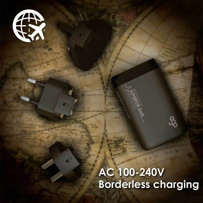 【香港行貨 一年保養】EGO Superior GaN 65W 3輸出細小USB旅行充電器 (A2018)