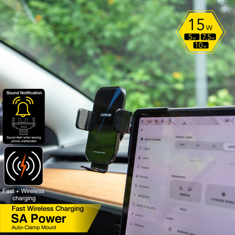 CAPDASE SA POWER 快速無線充電 TouchScreen 自動夾車架 For Tesla Model 3 / Y CAPDASE SA POWER 快速無線充電 TouchScreen 自動夾車架 For Tesla Model 3 / Y