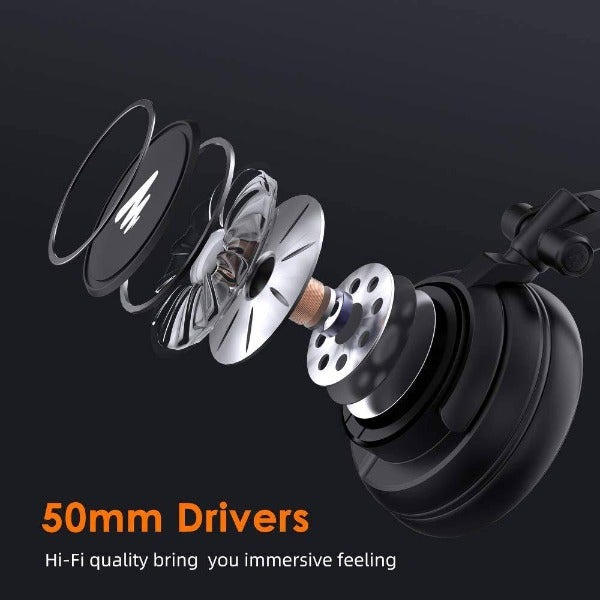 MAONO DJ 工作室監聽耳機 帶 50 毫米驅動器  AU-MH601