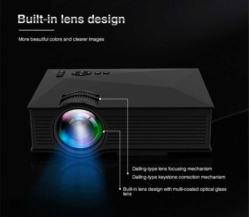 MEDIACUBE LED PROJECTOR W/WIFI SD USB VGA HDMI AV