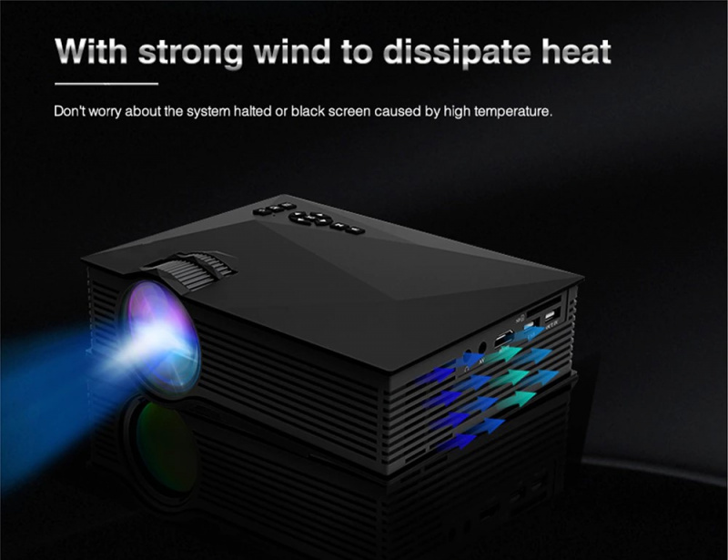 MEDIACUBE LED PROJECTOR W/WIFI SD USB VGA HDMI AV