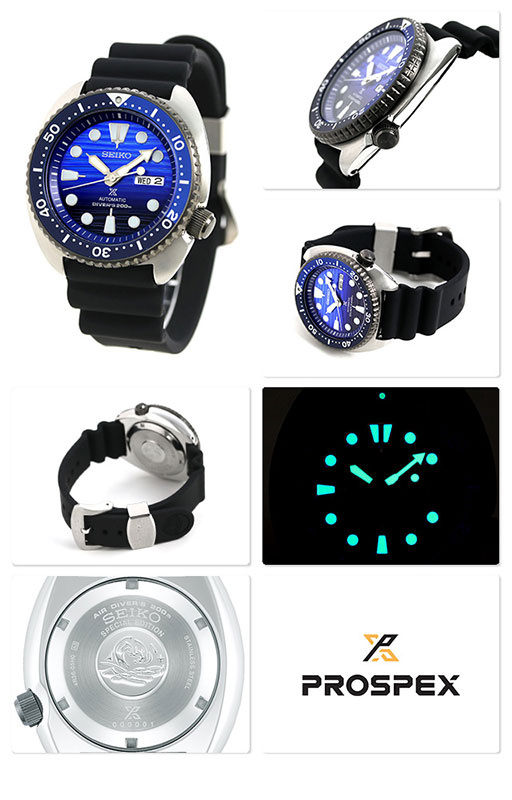 Seiko PROSPER 最新「Save the Ocean」愛海洋 別注版限量款 自動機械腕錶 SRPC91K1 (藍鯨鮑🐳)