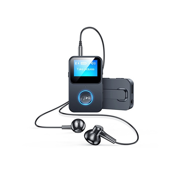 韓國JK 新款帶屏幕藍牙5.0音頻接收器MP3播放器 遠程遙控拍照藍牙播放器