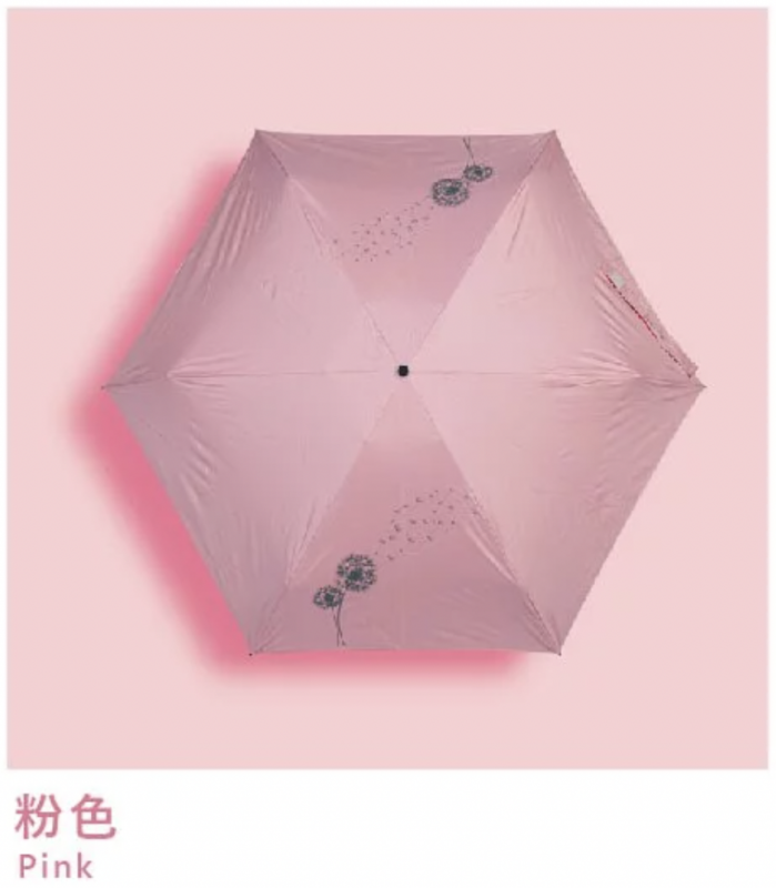 台灣F-SEASONS防曬降溫迷你口袋傘（蒲公英）