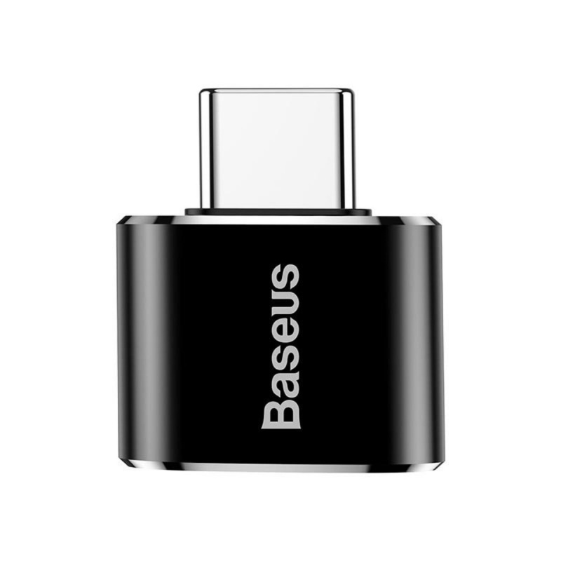 Baseus - USB-A 轉 Type-C 轉換器 轉插 迷你轉換器 適配器 轉接頭 轉換C頭 便捷式 OTG 2.4A