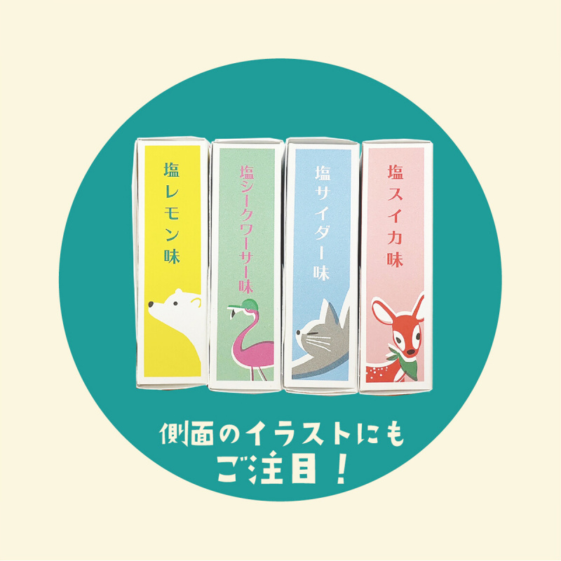 日本 陶和 復古鹽糖 小鹿西瓜 西瓜味鹽糖 6粒裝 (959)【市集世界 - 日本市集】