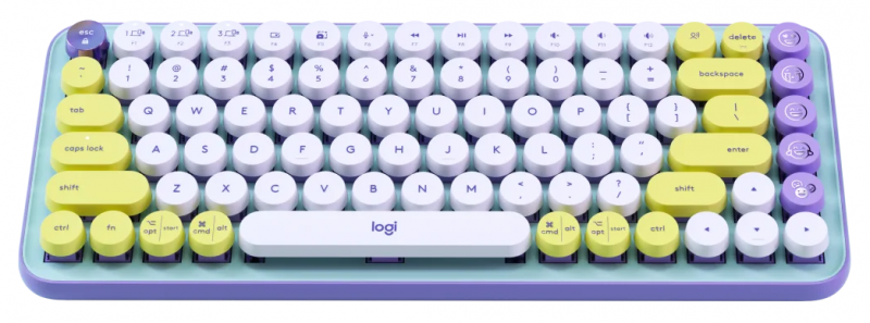 Logitech POP KEYS 搭配EMOJI的無線機械式鍵盤