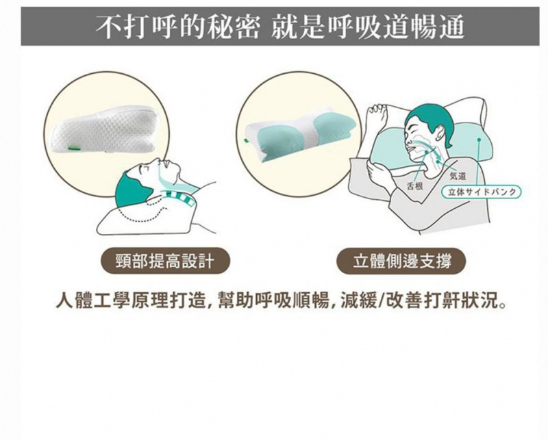 SU-ZI AS Pillow 頸椎防鼻鼾快眠枕頭