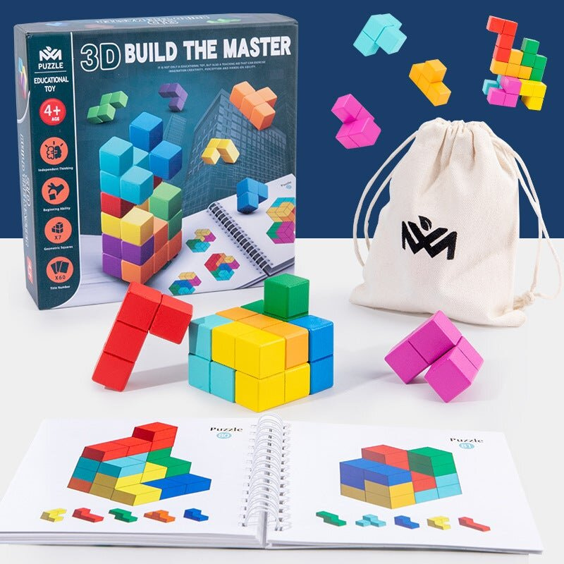 3D積木大師 | 彩色 |4+ 適合改善專注力 思維啟發 創意遊戲