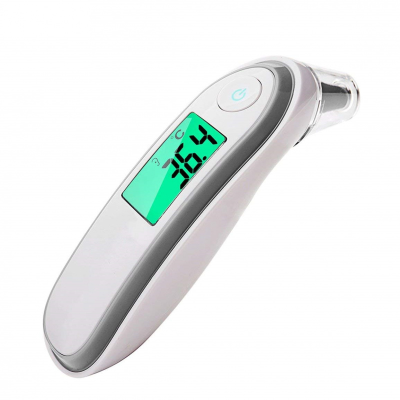 [FDA認証] 二合一紅外線非接觸式體溫槍 (可額探/耳探 溫度計體溫計探熱器)  探測體溫 COVID19抗疫用品 探熱針槍 探熱針