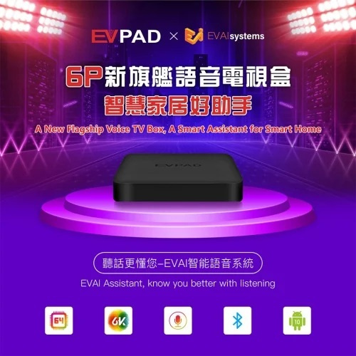 EVPAD 6P 智能語音盒子 (4+64GB)[全港免運]