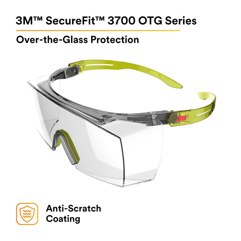 3M | SecureFit 3700 Series OTG 護目鏡 [眼鏡適用 / 防刮]