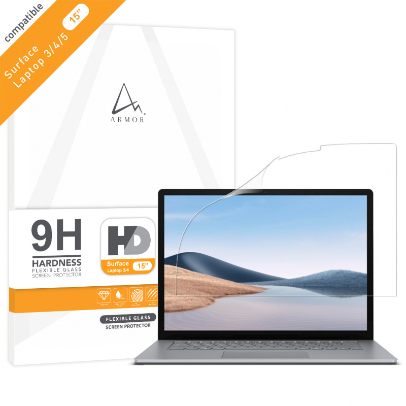 ARMOR Surface Laptop 3/4/5 - 15" 軟性玻璃9H 高清螢幕保護貼