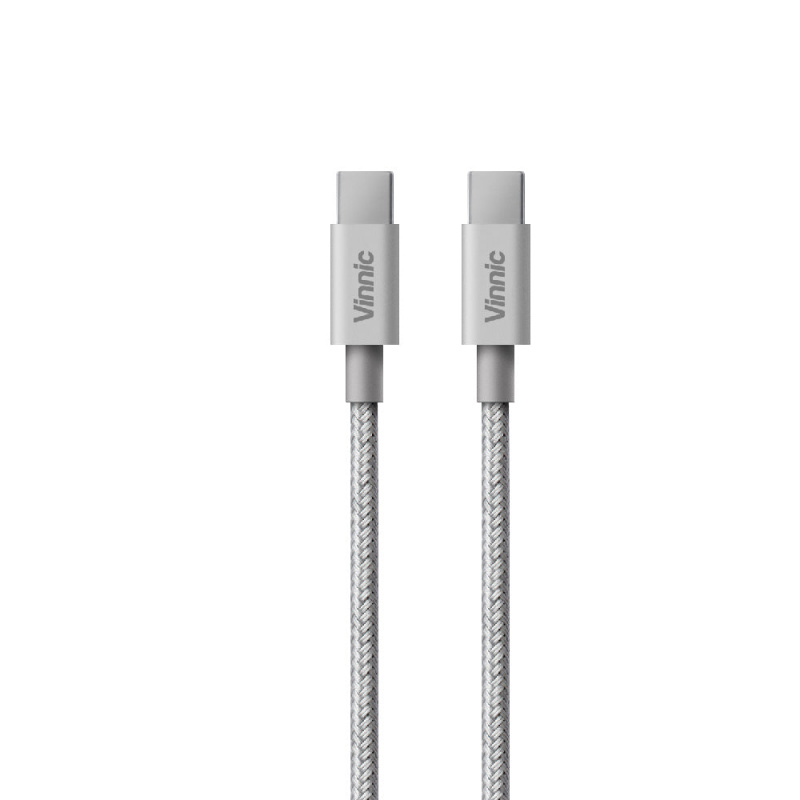 Vinnic USB-C to USB-C 傳輸充電線 Cable - 藍色 / 灰色 / 銀色