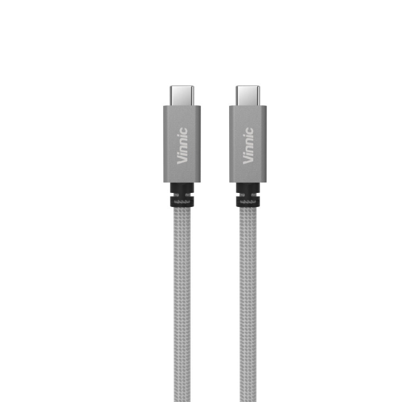 Vinnic USB-C to USB-C 支援8K影像輸出 傳輸充電線 Cable - 藍色 / 灰色 / 銀色
