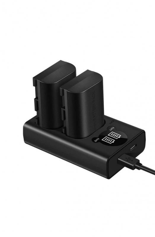 PowerSmart Canon NB-6L LCD USB 雙位Type-C 快速充電器