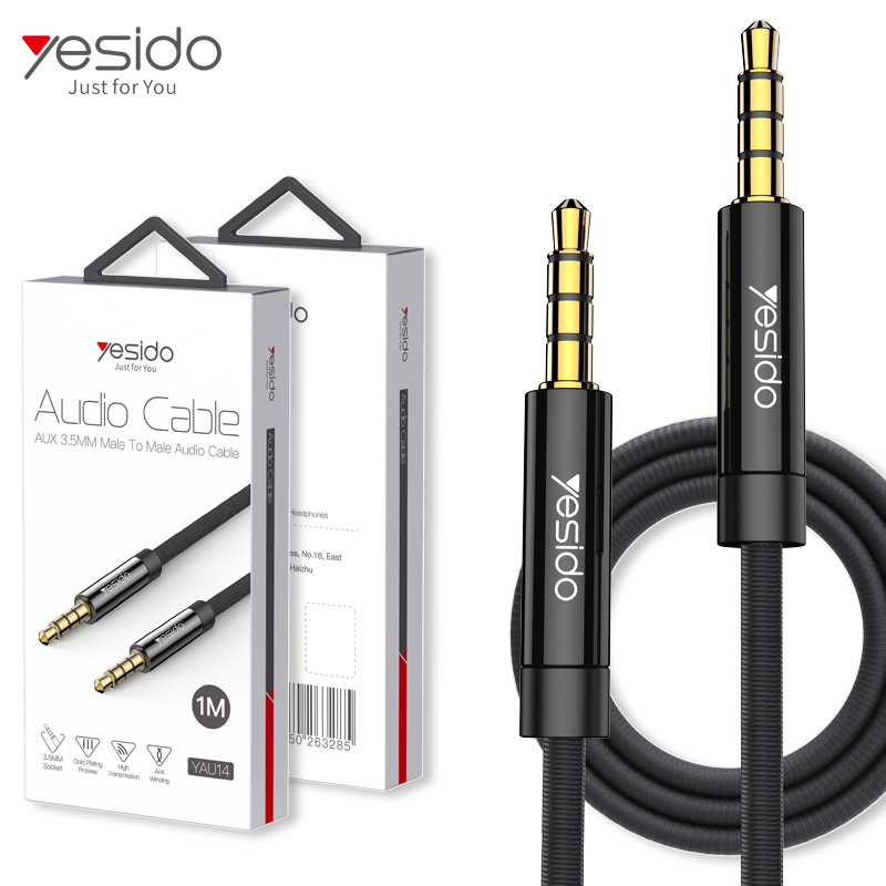 Yesido AUX 3.5mm Male to Male Audio Cable 音源線 -1M/2M/3M
