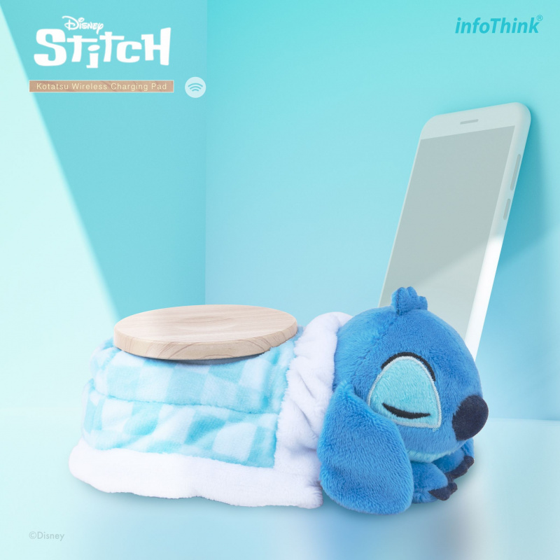 [ 香港行貨一年保養 ] &nbsp;台灣 Infothink 全新可愛暖桌無缐充電座 - 小熊維尼 /史迪奇 / 勞蘇系
