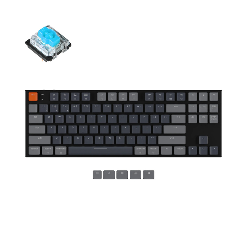 [優惠碼即減高達$400] Keychron K1 87鍵 RGB 無線機械鍵盤