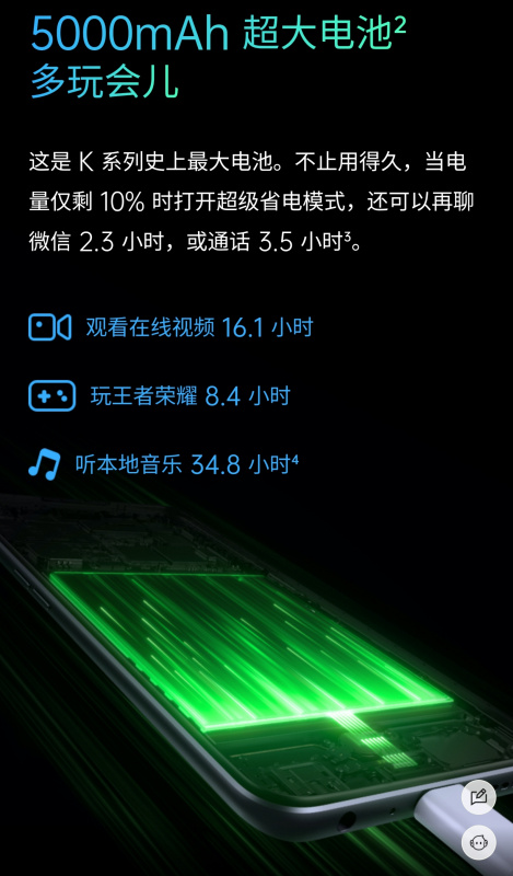 Oppo K7X 高階版 (8+256) +30W快充+5000MaH電量+4800萬視頻防震相機+雙卡5G