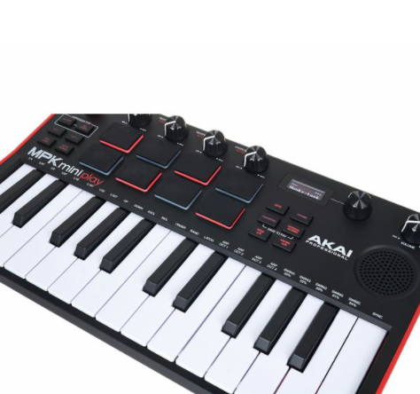 AKAI Professional MPK Mini Play MK3 原色 MIDI 琴