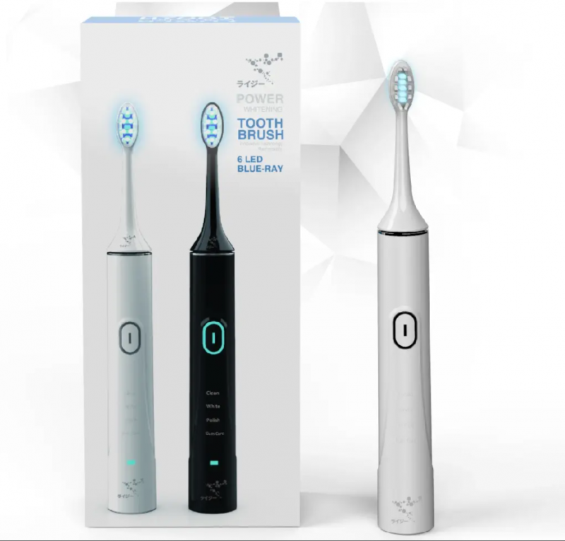 LI-ZEY 光速白藍光音波牙刷 [白色] [送草本牙膏3枝]
