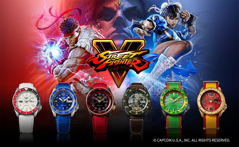 Seiko 5 Sports x Street Fighter V 精工《街頭霸王V》聯乘限量版 手錶