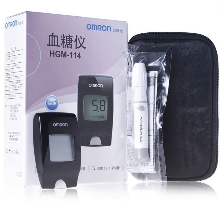 OMRON血糖儀HGM-114加血糖試紙AS1及採血針(25套)特惠組合