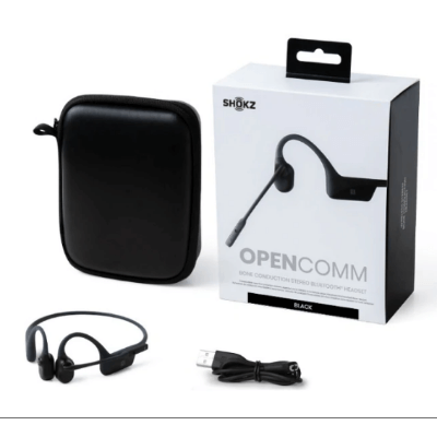 Shokz OpenComm Black C102 專業通訊骨傳導耳機