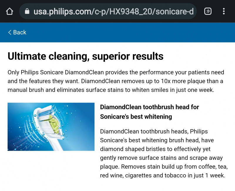 Philips Sonicare Diamond Clean 電動牙刷 [HX9348/20]