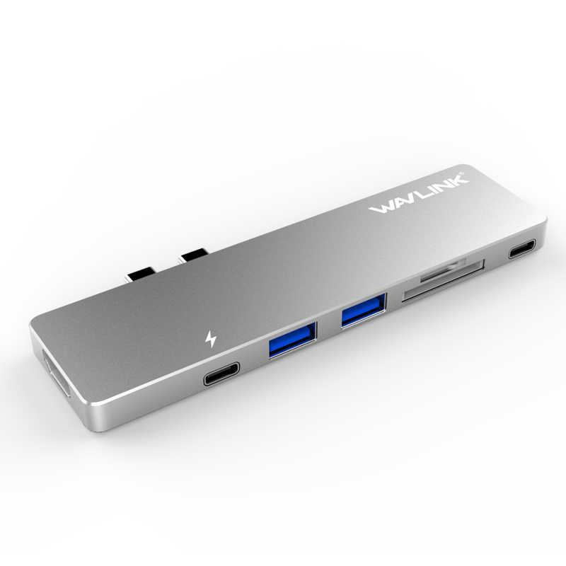 WavLink - WL-UHP3405M Thunderbolt 3 USB-C 7in1 鋁製迷你 Dock for MacBook Pro