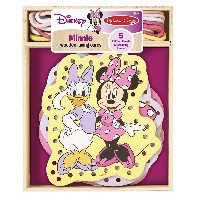MELISSA & DOUG: MINNIE MOUSE CLUBHOUSE WOODEN LACING CARDS
