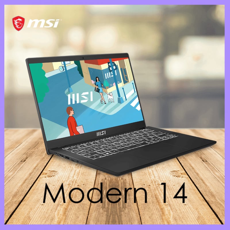 MSI Modern 14 C12MO i3 14" 專業創作筆記電腦 (i3/UHD620/FHD)【母親節精選】