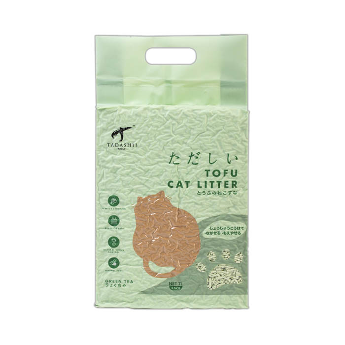 TADASHII 豆腐貓砂 (綠茶味) 7L 2.5kg - 快速結團 食品級原料 可水溶